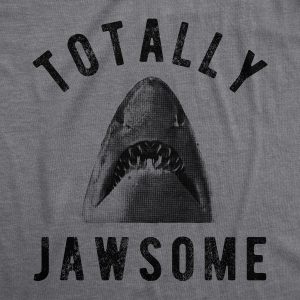 Womens Totally Jawsome Tshirt Funny Hilarious Shark Bite Graphic Novelty Tee