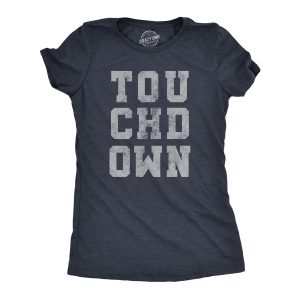 Womens Touchdown Tshirt Funny Football Sunday Big Game Novelty Sports Tee 1