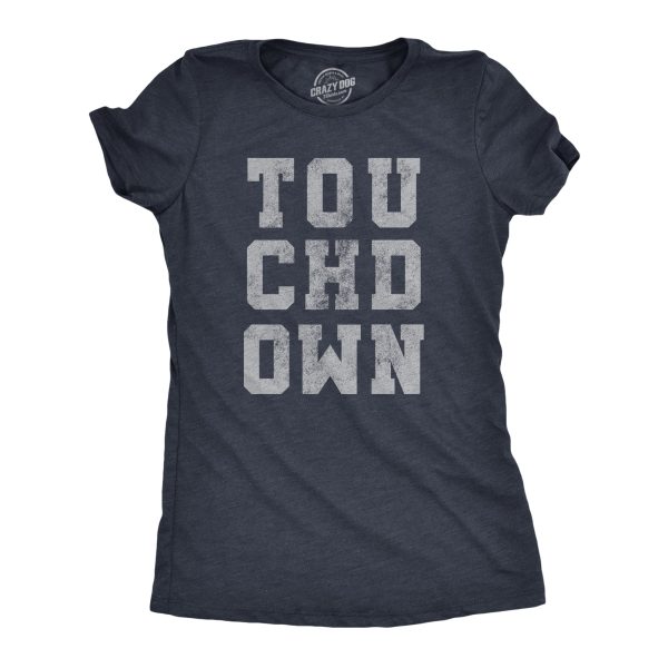 Womens Touchdown Tshirt Funny Football Sunday Big Game Novelty Sports Tee