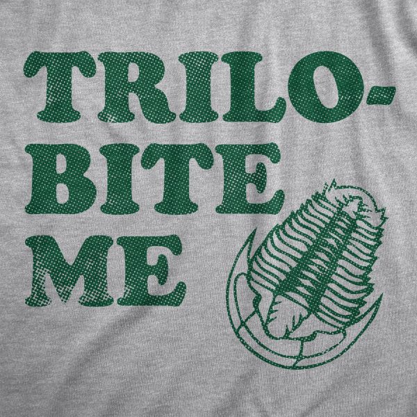 Womens Trilo Bite Me T Shirt Funny Rude Ancient Extinct Arthropod Joke Tee For Ladies
