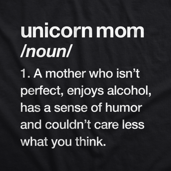 Womens Unicorn Mom Tshirt Funny Mothers Day Mythical Horse Tee For Ladies