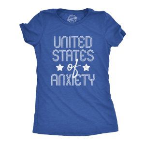 Womens United States Of Anxiety Tshirt Funny Social Distance USA Quarantine Graphic Tee 2 Womens United States Of Anxiety Tshirt Funny Social Distance USA Quarantine Graphic Tee 3