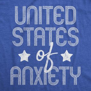 Womens United States Of Anxiety Tshirt Funny Social Distance USA Quarantine Graphic Tee 3 Womens United States Of Anxiety Tshirt Funny Social Distance USA Quarantine Graphic Tee 4