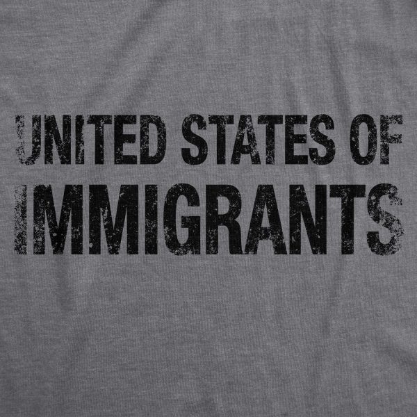 Womens United States of Immigrants Funny Citizen American T shirt