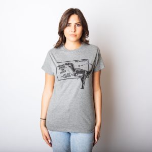 Womens Velociraptor T shirt Cute Funny Dinosaur Cool Graphic Tee For Ladies 3