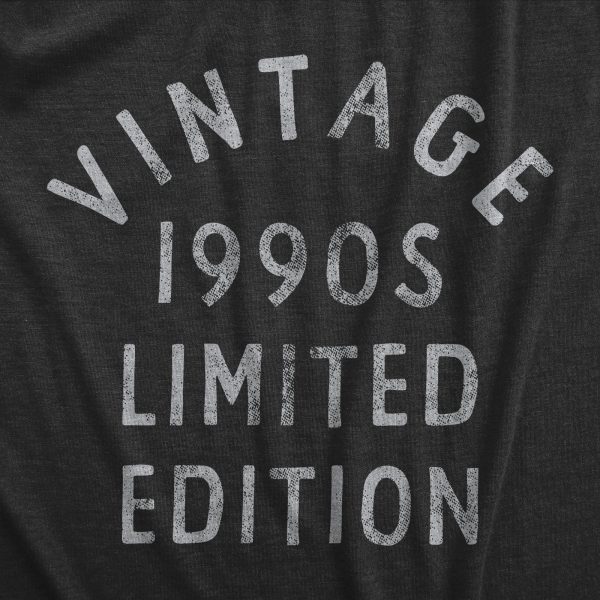 Womens Vintage 1990s Limited Edition T Shirt Funny Cool 1990 Theme Classic Tee For Ladies