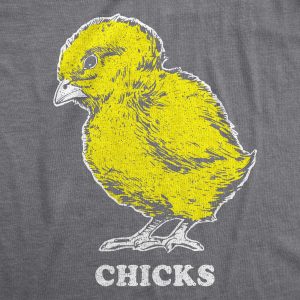 Womens Vintage Chicks Funny Cute Easter Sunday Holiday Retro Bunny T Shirt