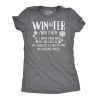 Womens Winter Definition Funny Christmas English T shirt for Ladies