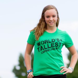 Womens Worlds Tallest Leprechaun T Shirt Funny Cute Saint Patricks Girls Shirt 3