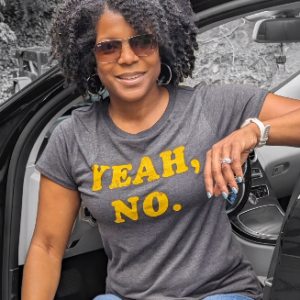 Womens Yeah No Tshirt Funny Hilarious Expression Novelty Graphic Tee 3