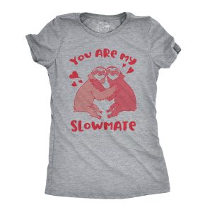 Womens You Are My Slowmate Tshirt Funny Valentines Day Sloth Tee Womens You Are My Slowmate Tshirt Funny Valentines Day Sloth Tee