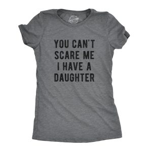 Womens You Cant Scare Me I Have Two Boys Tshirt Funny Parenting Mothers Day Tee 4