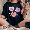 You Go Girl – Cute Hearts Graphic Tee Shirt
