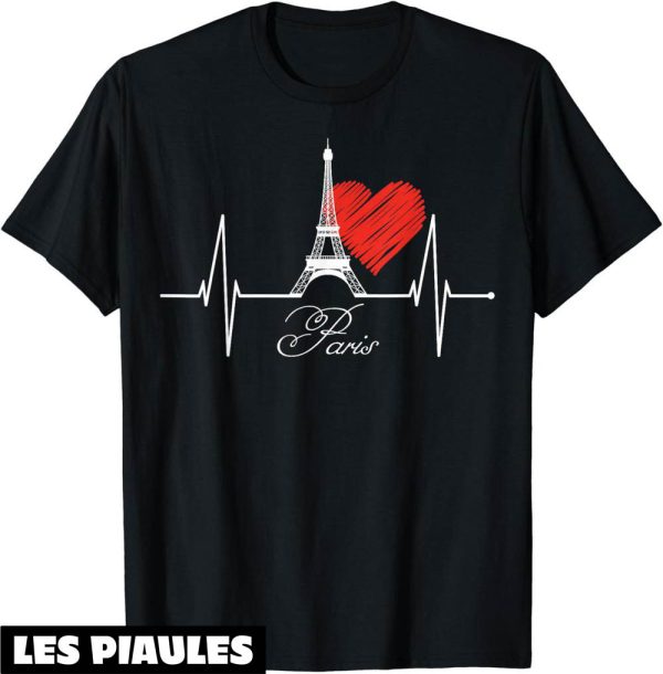 Ami Paris T-Shirt Horizon Skyline Amour Battement De Coeur