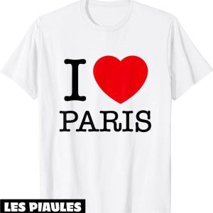 Ami Paris T-Shirt I Love Paris Tour Eiffel France