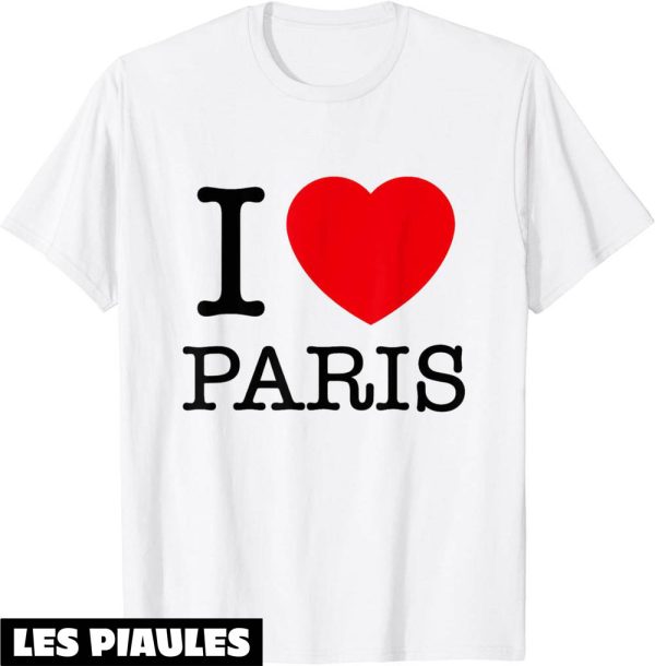 Ami Paris T-Shirt I Love Paris Tour Eiffel France
