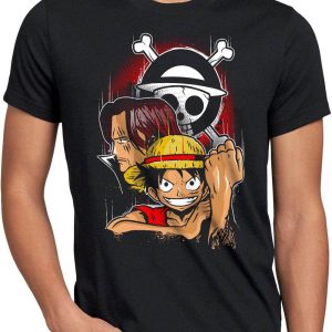 Burger King One Piece T-Shirt Monkey D. Ruffy Anime Manga