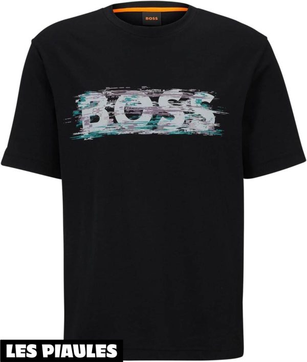 Hugo Boss T-Shirt Inscription Classique Et Minimaliste
