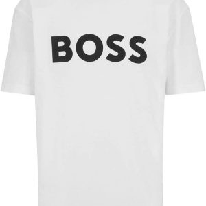 Hugo Boss T-Shirt Lettrage Classique Minimaliste Tendance