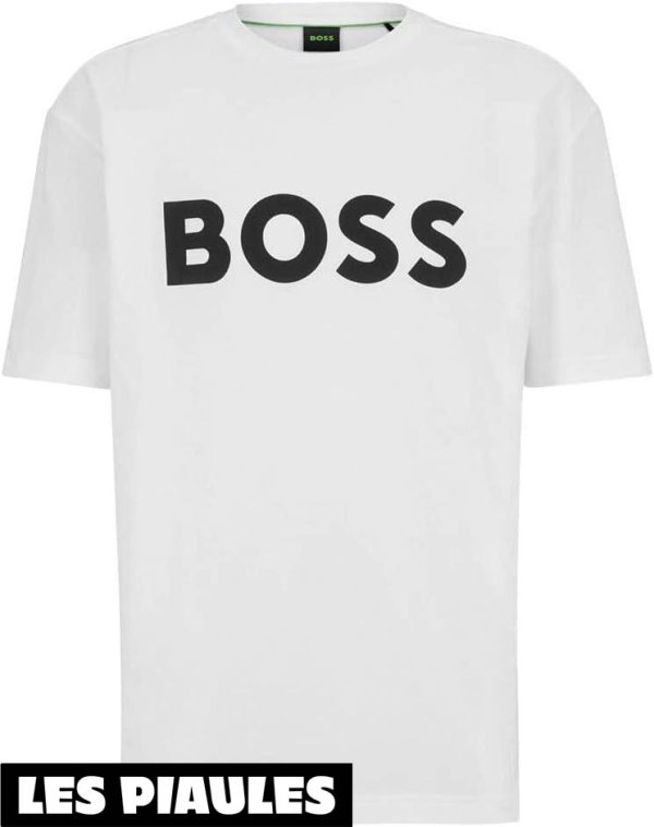Hugo Boss T-Shirt Lettrage Classique Minimaliste Tendance
