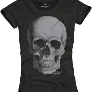 T-Shirt Tête De Mort Femme Skull