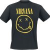 Nirvana Smiley T-shirt Col Ras Du Cou