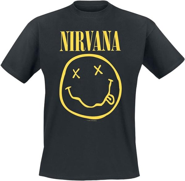 Nirvana Smiley T-shirt Col Ras Du Cou