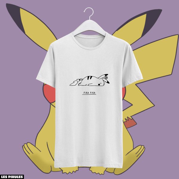 Animaux T-Shirt Amusant Pika Pika Pikachu Pokemon