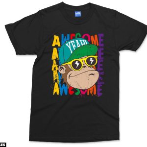 Animaux T-Shirt Awesome Cool Monkey Amazing Funny Funky Animaux T-Shirt Awesome Cool Monkey Amazing Funny Funky