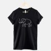 Animaux T-Shirt Beautiful Elephant Ladies Minimal