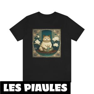 Animaux T-Shirt Bouddha Chat Yoga Meditatif Tendance Mignon Animaux T-Shirt Bouddha Chat Yoga Meditatif Tendance Mignon