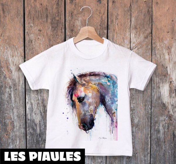 Animaux T-Shirt Cheval Art Tendance Mignon Vintage