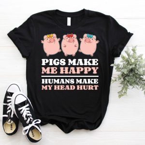 Animaux T-Shirt Cochon Amant Drole Mignon Fermier Animaux T-Shirt Cochon Amant Drole Mignon Fermier