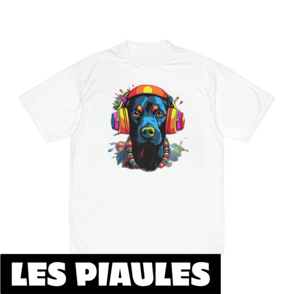 Animaux T-Shirt Dog Music Festival Emd Lover Drole Ecouteurs