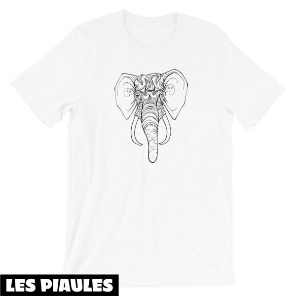 Animaux T-Shirt Elephant Esprit Tendance Mignon Vintage