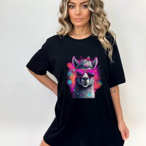 Animaux T-Shirt Funky Lama Tendance Mignon Vintage Animaux T-Shirt Funky Lama Tendance Mignon Vintage