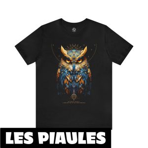 Animaux T-Shirt Hibou Spirituel Chouette Chamanique Animaux T-Shirt Hibou Spirituel Chouette Chamanique