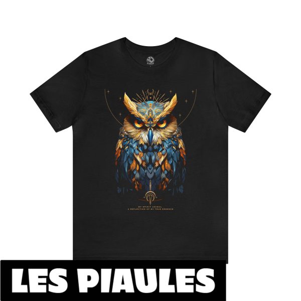 Animaux T-Shirt Hibou Spirituel Chouette Chamanique