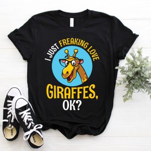 Animaux T-Shirt I Just Freaking Love Girafes Funny Cute Animaux T-Shirt I Just Freaking Love Girafes Funny Cute
