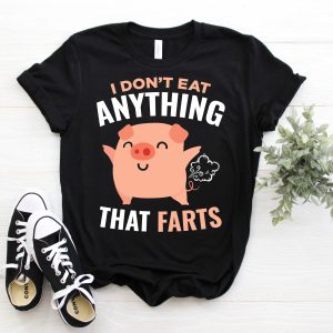 Animaux T-Shirt Je Ne Mange Rien Qui Pete Caca Cochon Animaux T-Shirt Je Ne Mange Rien Qui Pete Caca Cochon