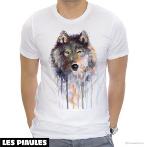 Animaux T-Shirt Loup Gris Tendance Tendance Mignon Animaux T-Shirt Loup Gris Tendance Tendance Mignon