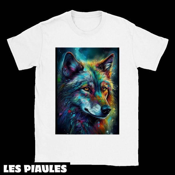 Animaux T-Shirt Loup Woodland Aquarelle Esprit