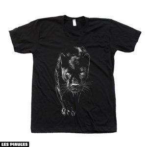 Animaux T-Shirt Panthere Chat Tendance Mignon Vintage Animaux T-Shirt Panthere Chat Tendance Mignon Vintage