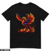 Animaux T-Shirt Phoenix Nostalgique 8-Bit Look Retro Gaming