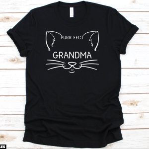 Animaux T-Shirt Purr-Fect Grand-Mere Amoureuse Des Chats Animaux T-Shirt Purr-Fect Grand-Mere Amoureuse Des Chats