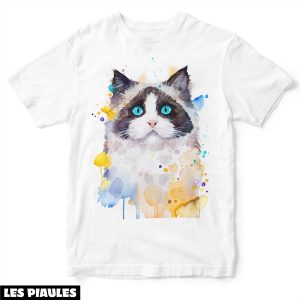 Animaux T-Shirt Ragdoll Chat Art Tendance Mignon Animaux T-Shirt Ragdoll Chat Art Tendance Mignon