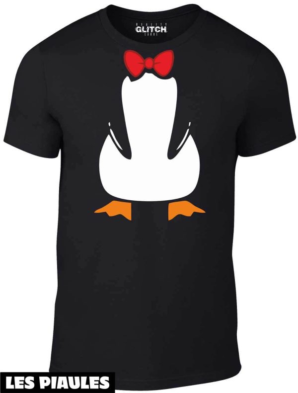 Animaux T-Shirt Realite Glitch Pingouin