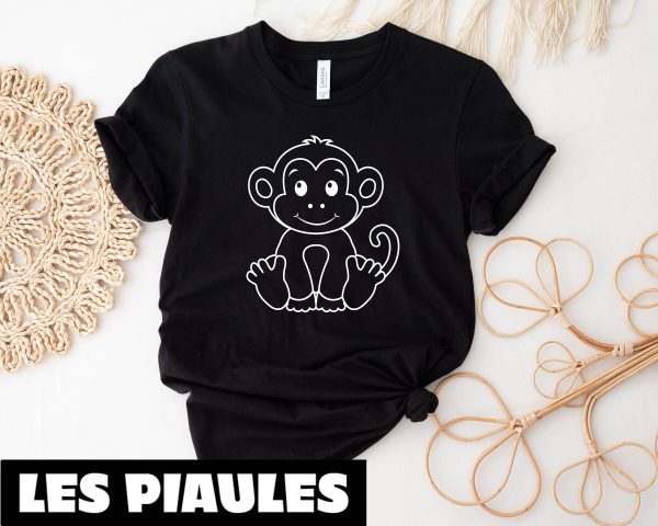 Animaux T-Shirt Singe Drole Ferme Mama Printemps