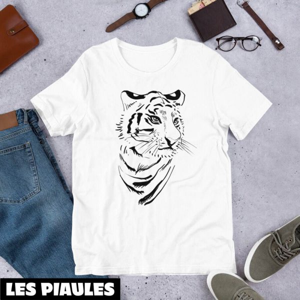 Animaux T-Shirt Tigre Blanc Lovery Tendance Mignon