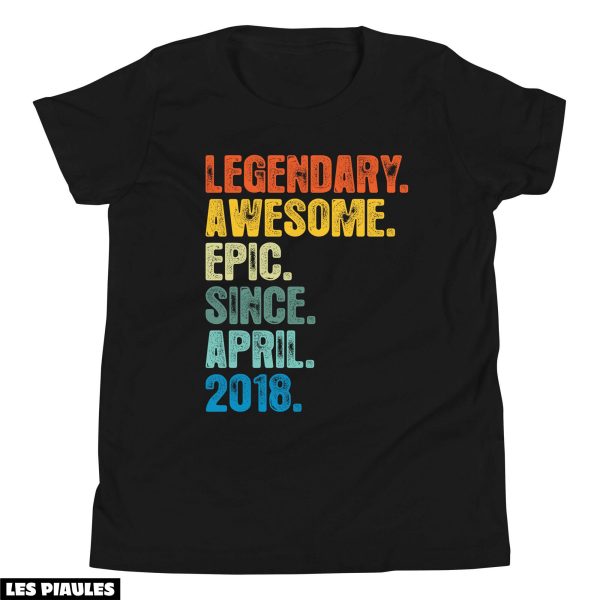 Anniversaire T-Shirt 6eme Legendaire Awesome Epic Depuis